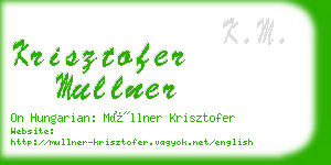 krisztofer mullner business card